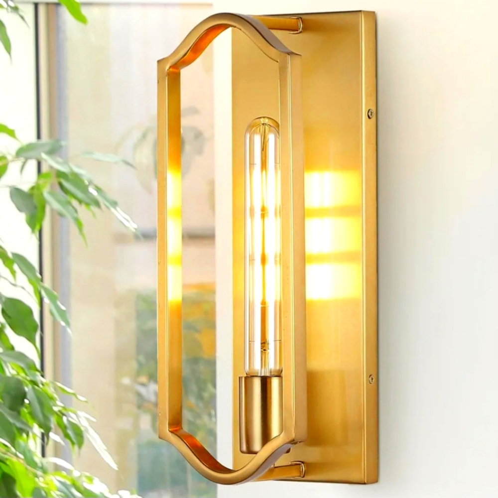Jonathan Y JYL9916A Chloe brass gold Modern Indoor wall sconce